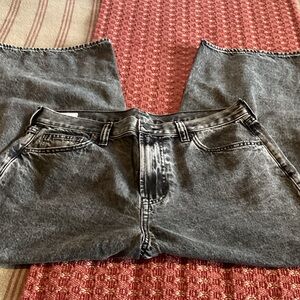 GAP High Rise Barrel jeans washed black NWOT